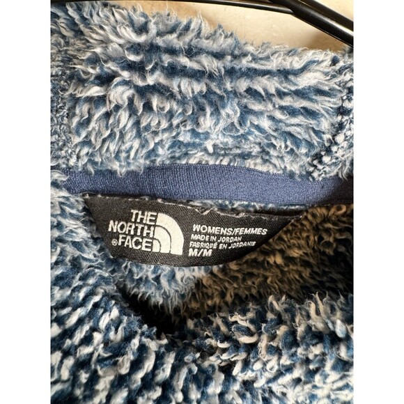 The North Face Women’s M Blue Sherpa Fleece Hoodie Pullover Soft Warm - Picture 12 of 12